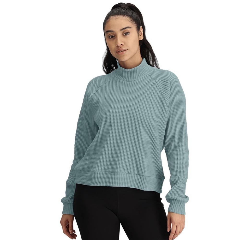 The North Face Women's Pastel Green Long-Sleeve Mock Neck Chabot Sweater XS New